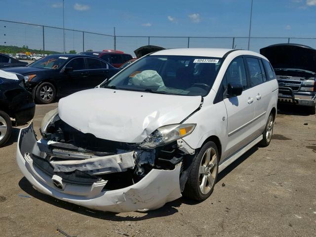 JM1CR293360115714 - 2006 MAZDA 5 WHITE photo 2