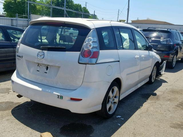 JM1CR293360115714 - 2006 MAZDA 5 WHITE photo 4