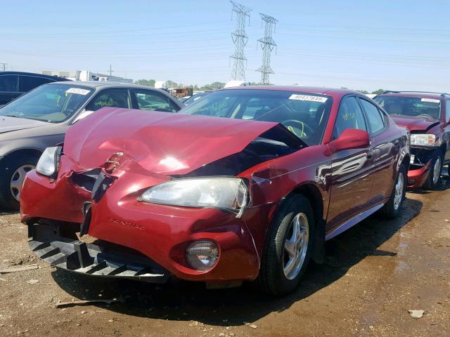 2G2WS522341112368 - 2004 PONTIAC GRAND PRIX RED photo 2