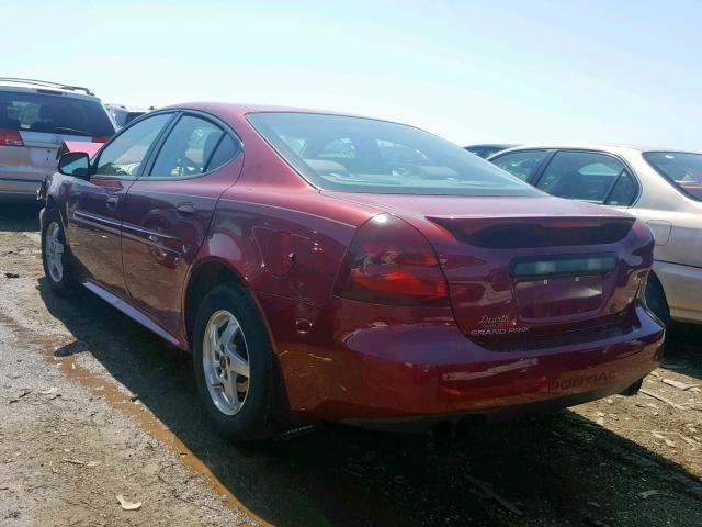 2G2WS522341112368 - 2004 PONTIAC GRAND PRIX RED photo 3