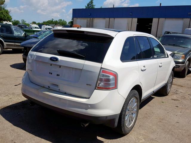 2FMDK38C89BA60885 - 2009 FORD EDGE SEL WHITE photo 4