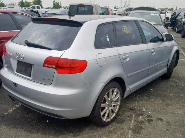 WAUKEAFM5AA137566 - 2010 AUDI A3 PREMIUM SILVER photo 4