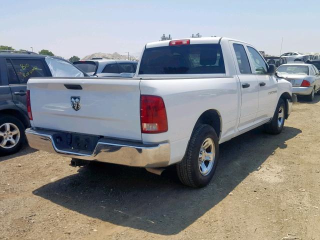 1C6RD6FKXCS117785 - 2012 DODGE RAM 1500 S WHITE photo 4