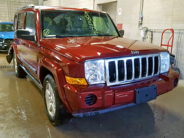 1J8HG48K97C508769 - 2007 JEEP COMMANDER MAROON photo 1