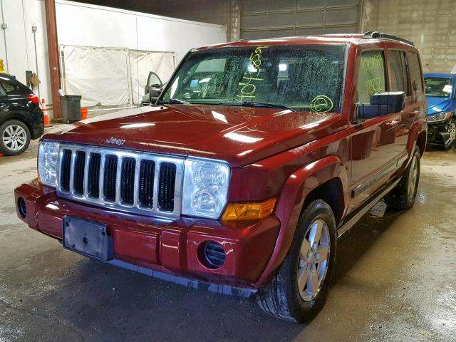 1J8HG48K97C508769 - 2007 JEEP COMMANDER MAROON photo 2
