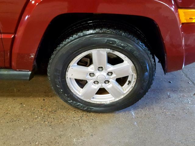 1J8HG48K97C508769 - 2007 JEEP COMMANDER MAROON photo 9