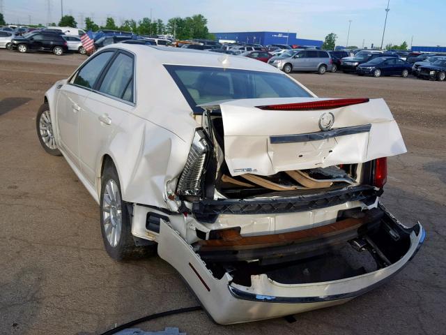 1G6DG5EG4A0124843 - 2010 CADILLAC CTS LUXURY WHITE photo 3