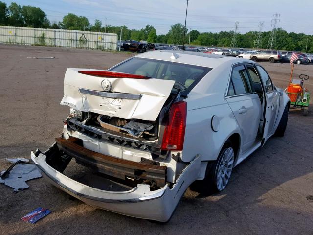 1G6DG5EG4A0124843 - 2010 CADILLAC CTS LUXURY WHITE photo 4