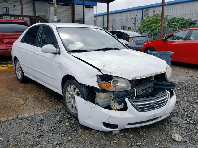 KNAFE221595608350 - 2009 KIA SPECTRA EX WHITE photo 1