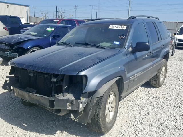 1J4GX48S02C123915 - 2002 JEEP GRAND CHER BLUE photo 2