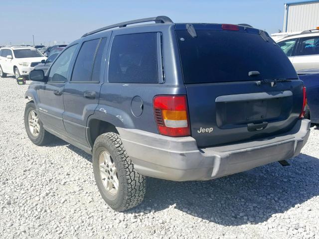 1J4GX48S02C123915 - 2002 JEEP GRAND CHER BLUE photo 3