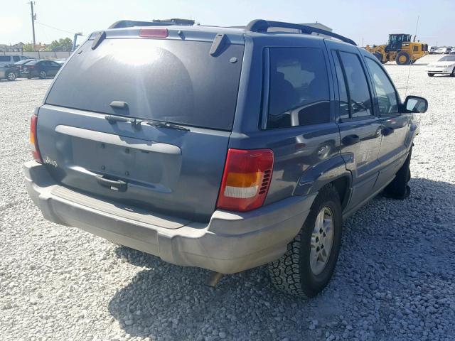 1J4GX48S02C123915 - 2002 JEEP GRAND CHER BLUE photo 4