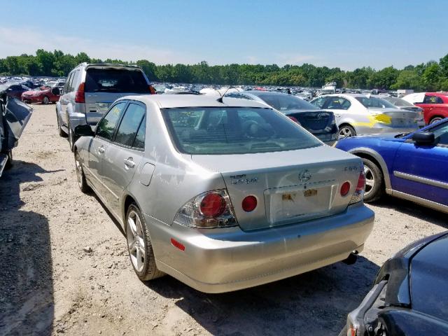 JTHBD182610028443 - 2001 LEXUS IS 300 SILVER photo 3