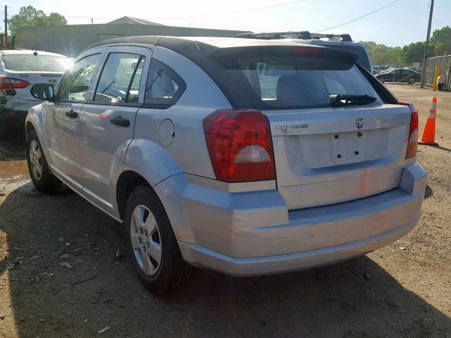 1B3HB28B47D301261 - 2007 DODGE CALIBER SILVER photo 3