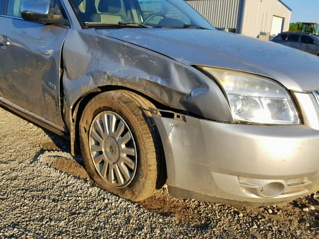 1MEHM40WX8G617944 - 2008 MERCURY SABLE LUXU SILVER photo 9