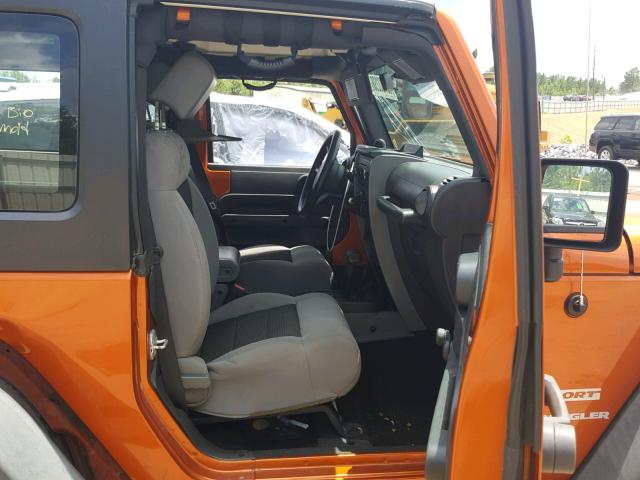 1J4AA2D1XAL228744 - 2010 JEEP WRANGLER S ORANGE photo 5