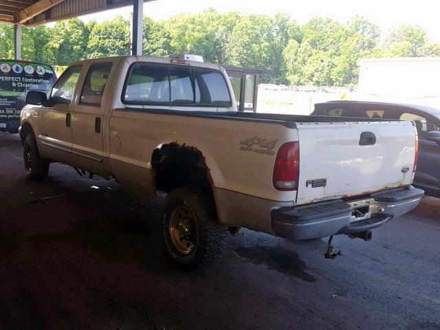 1FTSW31F3YED40446 - 2000 FORD F350 SRW S WHITE photo 3