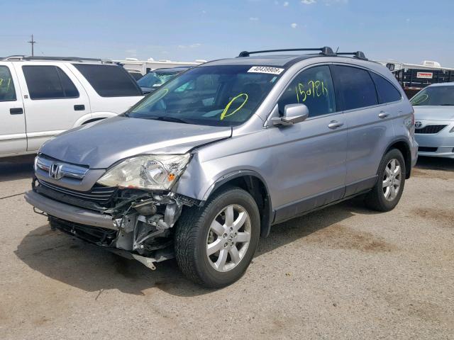 JHLRE48728C063356 - 2008 HONDA CR-V EXL SILVER photo 2