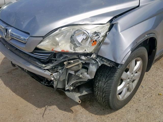 JHLRE48728C063356 - 2008 HONDA CR-V EXL SILVER photo 9