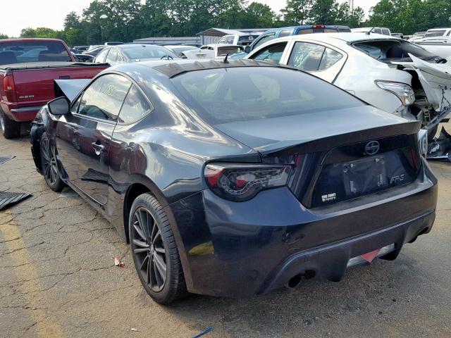 JF1ZNAA11D2712667 - 2013 TOYOTA SCION FR-S BLACK photo 3