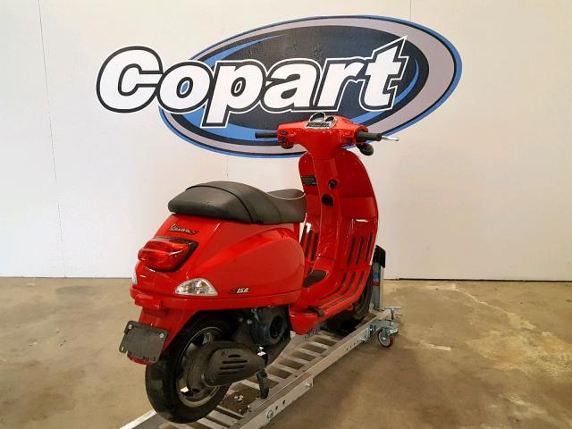 ZAPM448F695601790 - 2009 VESPA LX 150 RED photo 4