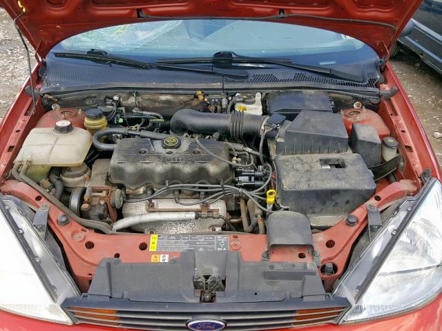 1FAFP33P4YW401727 - 2000 FORD FOCUS LX ORANGE photo 7