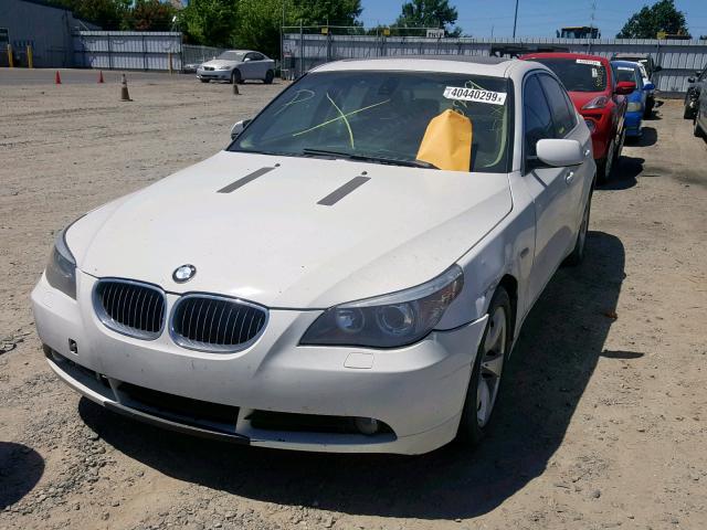 WBANA53565B863384 - 2005 BMW 525 I WHITE photo 2