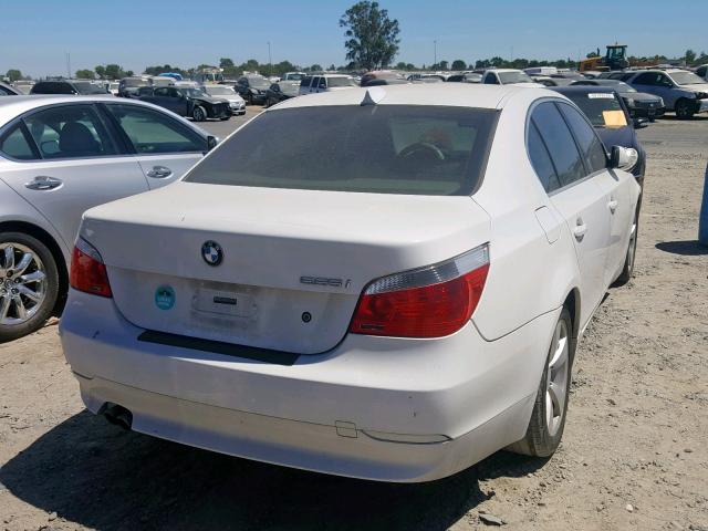 WBANA53565B863384 - 2005 BMW 525 I WHITE photo 4