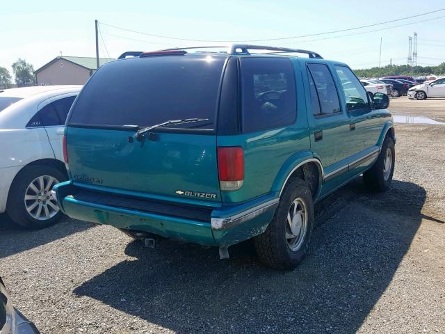 1GNDT13W3S2225865 - 1995 CHEVROLET BLAZER GREEN photo 4