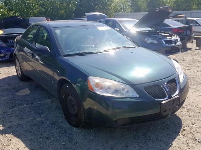 1G2ZF58B174144317 - 2007 PONTIAC G6 VALUE L GREEN photo 1