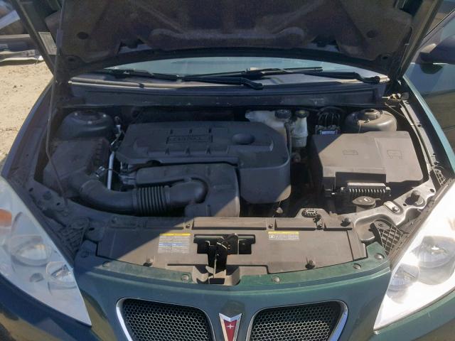 1G2ZF58B174144317 - 2007 PONTIAC G6 VALUE L GREEN photo 7