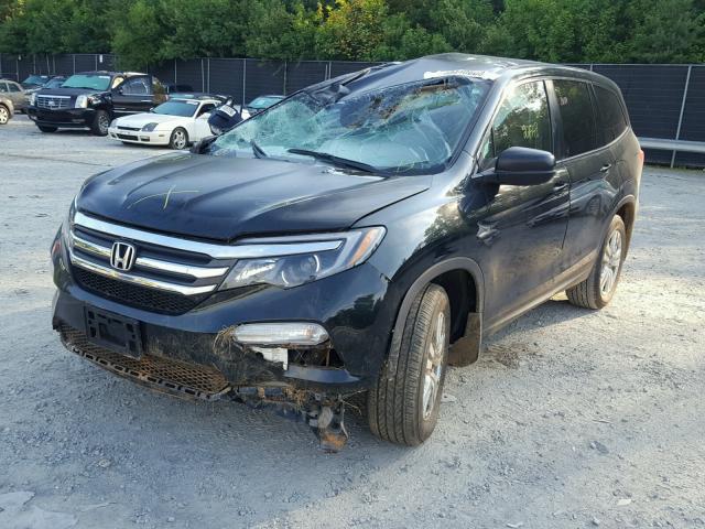 5FNYF6H1XHB053903 - 2017 HONDA PILOT LX GREEN photo 2