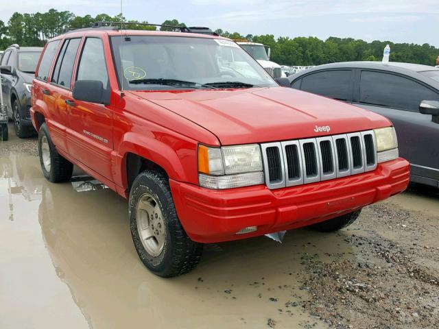 1J4GZ48S0WC232570 - 1998 JEEP GRAND CHER RED photo 1