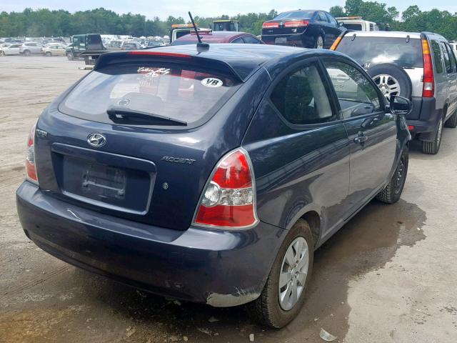 KMHCM3AC0BU199666 - 2011 HYUNDAI ACCENT GL GRAY photo 4