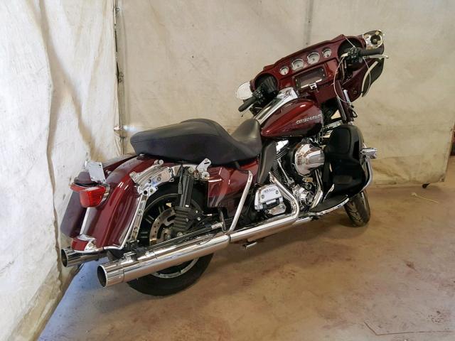 1HD1KEL16EB630258 - 2014 HARLEY-DAVIDSON FLHTK ELEC BURGUNDY photo 4