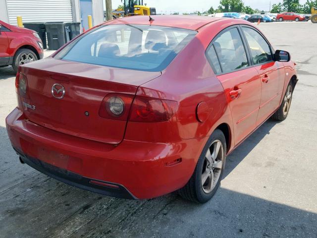 JM1BK12F761448846 - 2006 MAZDA 3 I RED photo 4