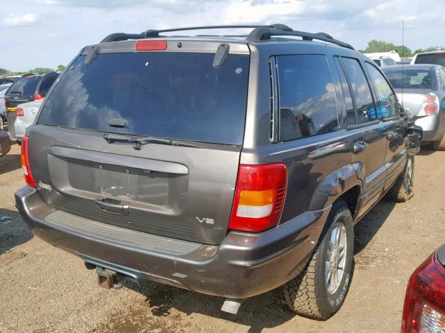 1J4G258N4YC178780 - 2000 JEEP GRAND CHER GRAY photo 4