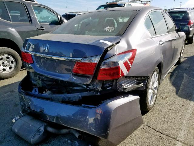 1HGCR2F87FA191920 - 2015 HONDA ACCORD EXL GRAY photo 4