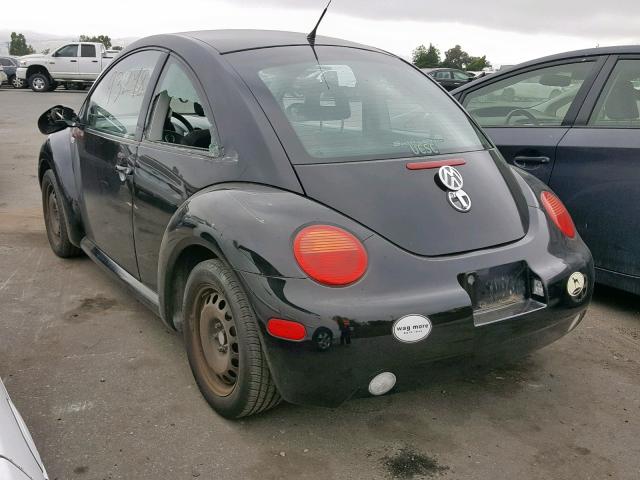 3VWBK21C62M413240 - 2002 VOLKSWAGEN NEW BEETLE შავი ფოტო 3