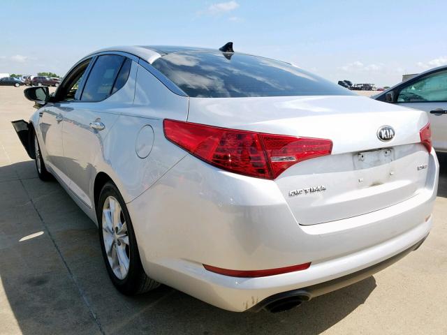 5XXGN4A70DG215109 - 2013 KIA OPTIMA EX GRAY photo 3