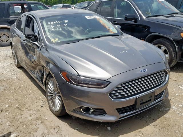 3FA6P0K99ER387338 - 2014 FORD FUSION TIT GRAY photo 1