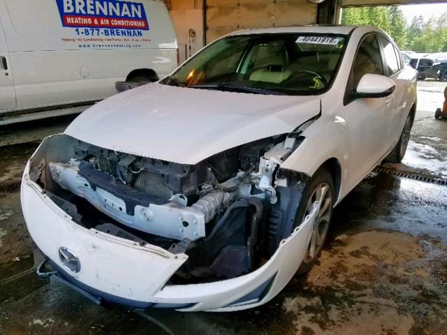 JM1BL1S61A1183900 - 2010 MAZDA 3 S WHITE photo 2