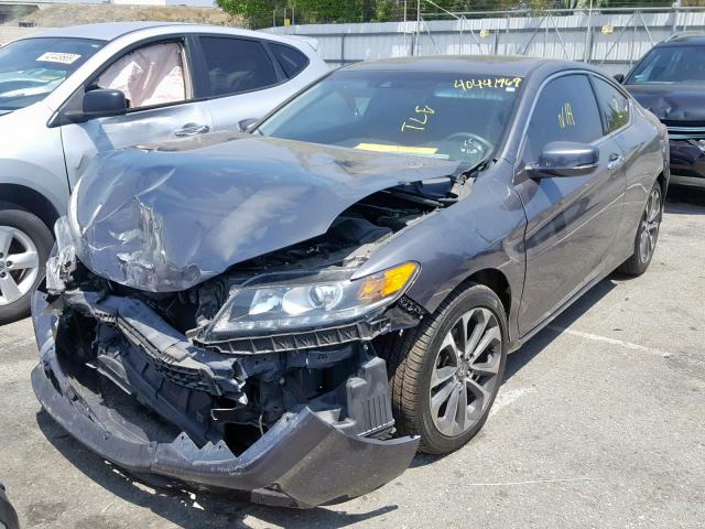 1HGCT2B87DA006401 - 2013 HONDA ACCORD EXL GRAY photo 2