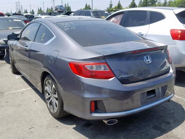 1HGCT2B87DA006401 - 2013 HONDA ACCORD EXL GRAY photo 3