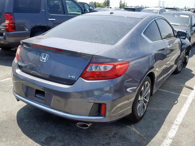 1HGCT2B87DA006401 - 2013 HONDA ACCORD EXL GRAY photo 4