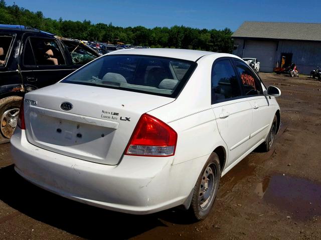 KNAFE221995625779 - 2009 KIA SPECTRA EX WHITE photo 4