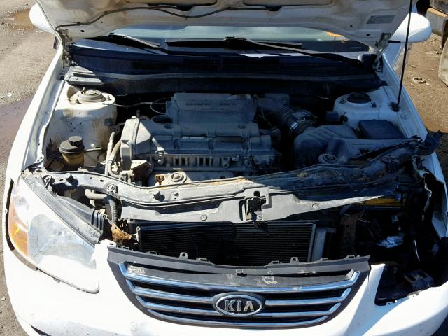 KNAFE221995625779 - 2009 KIA SPECTRA EX WHITE photo 7