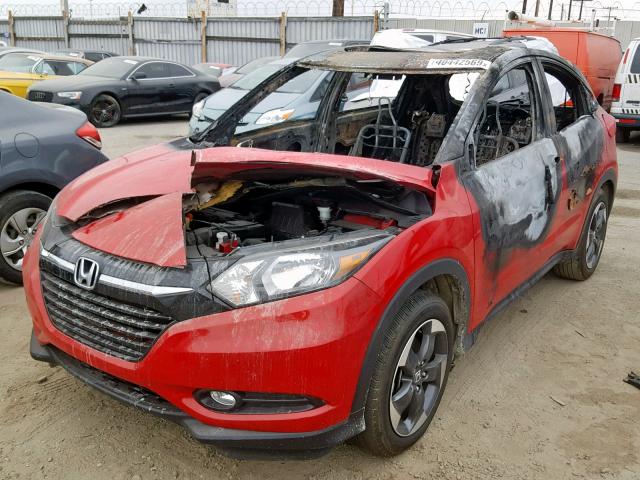 3CZRU5H54JG704900 - 2018 HONDA HR-V EX RED photo 2