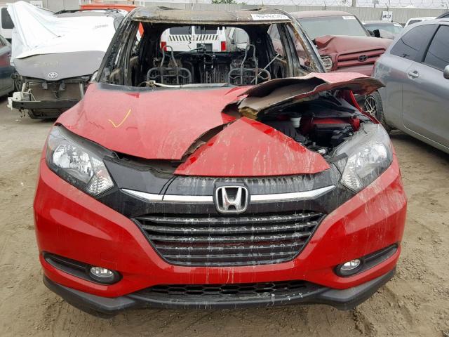 3CZRU5H54JG704900 - 2018 HONDA HR-V EX RED photo 9