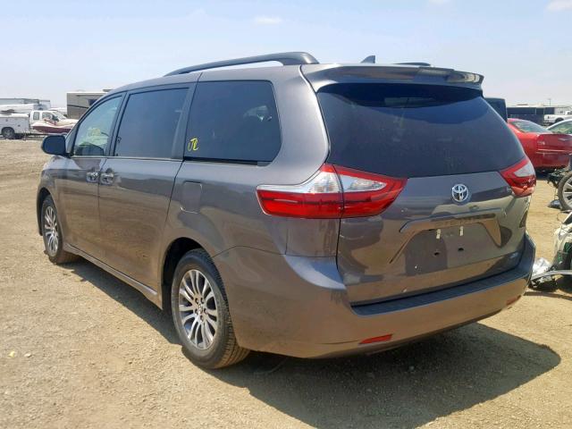 5TDYZ3DCXKS012168 - 2019 TOYOTA SIENNA LIM GRAY photo 3